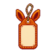 Roomara mark — Mara's luggage tag